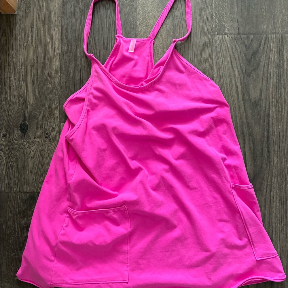 Free People Movement Hot Shot Mini Dress in Hot Pink Size Small